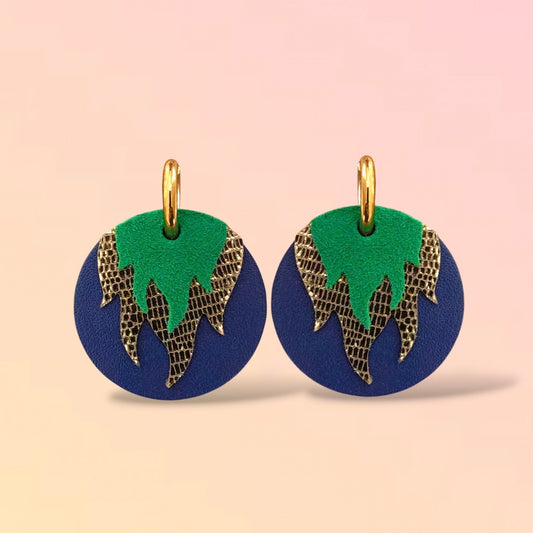Boucles d'oreilles en cuir Chili (créoles)
