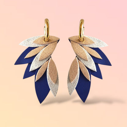 Boucles d'oreilles en cuir Miss Fidji (Créoles)