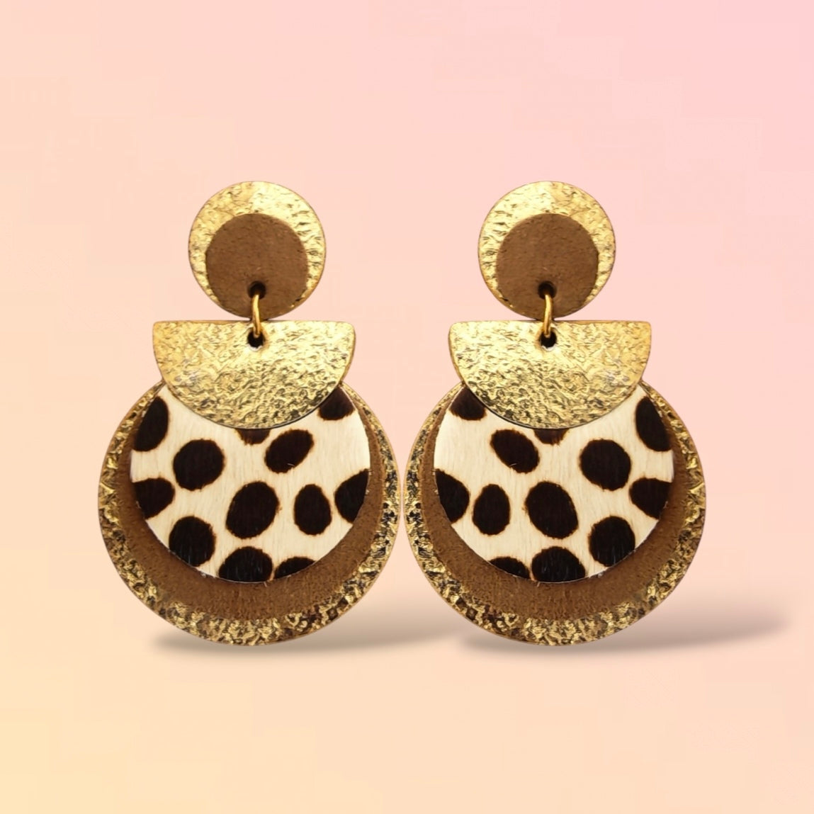 Boucles d'oreilles en cuir Nomade