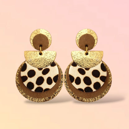 Boucles d'oreilles en cuir Nomade