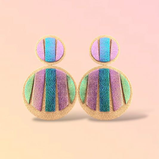 Boucles d'oreilles en cuir Mattis