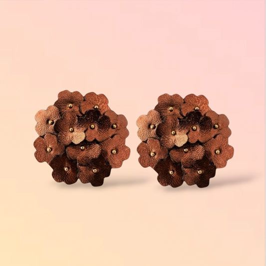 Boucles d'oreilles en cuir Fin Avril