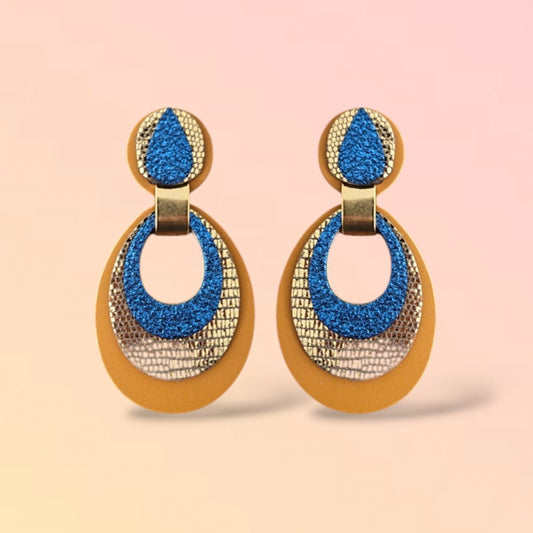 Boucles d'oreilles en cuir Mona