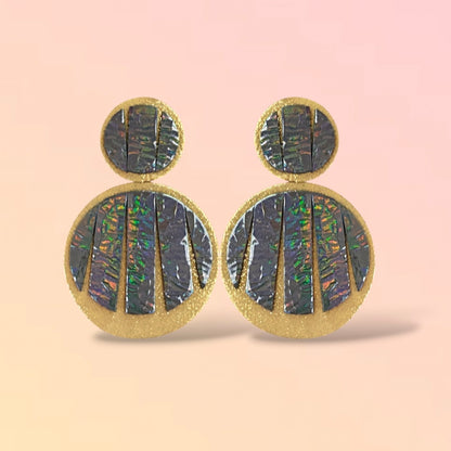 Boucles d'oreilles en cuir Mattis