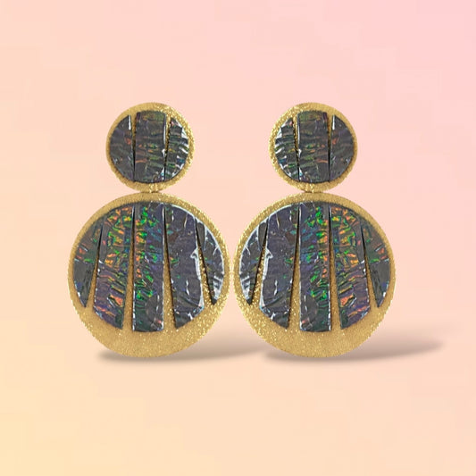 Boucles d'oreilles en cuir Mattis