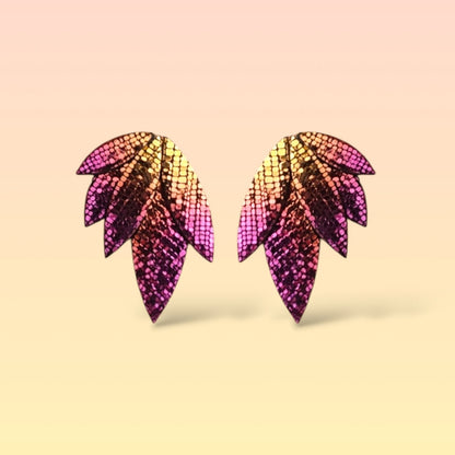 Boucles d'oreilles en cuir Rio