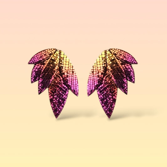 Boucles d'oreilles en cuir Rio