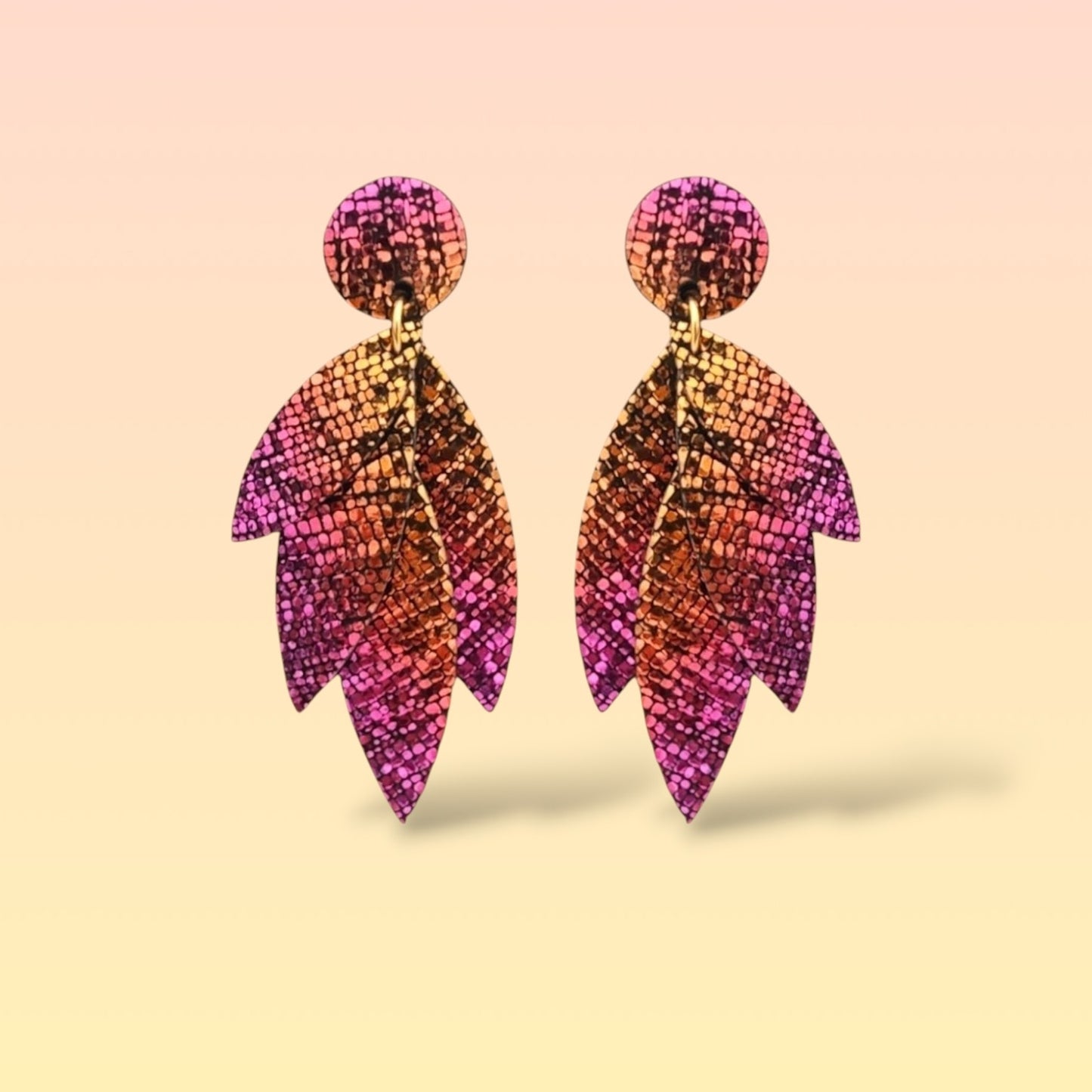 Boucles d'oreilles en cuir Pampa
