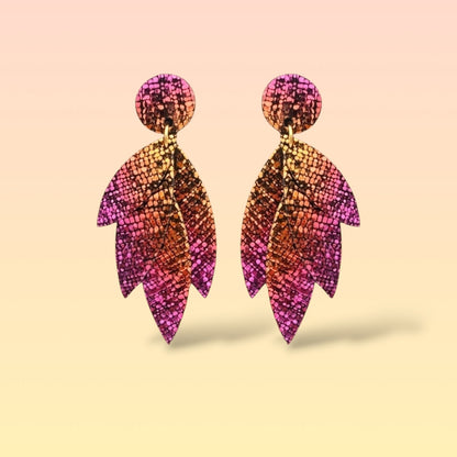 Boucles d'oreilles en cuir Pampa