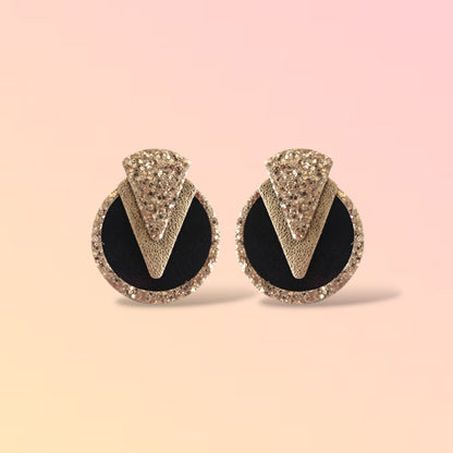 Boucles d'oreilles en cuir Pixie Glitter