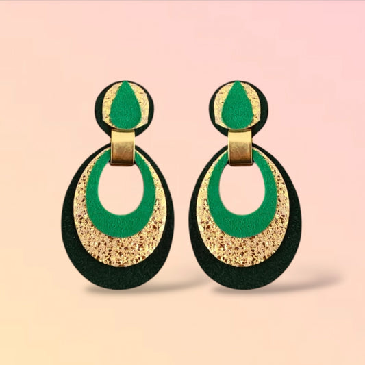 Boucles d'oreilles en cuir Mona