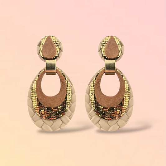 Boucles d'oreilles en cuir Mona