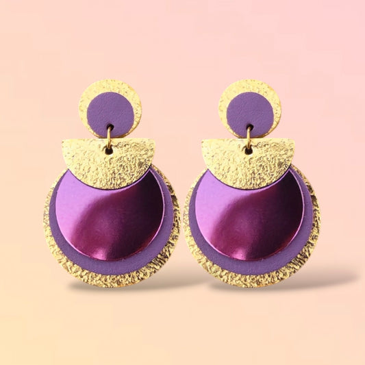Boucles d'oreilles en cuir Nomade