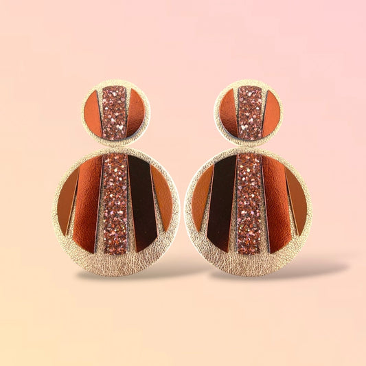 Boucles d'oreilles en cuir Mattis