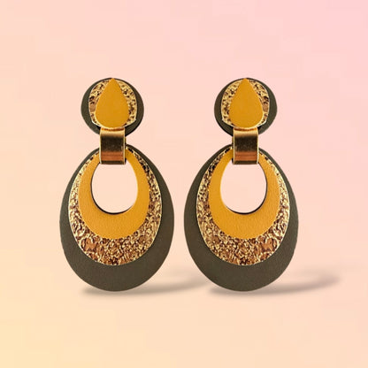 Boucles d'oreilles en cuir Mona