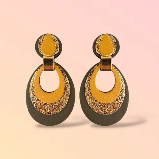 Boucles d'oreilles en cuir Mona