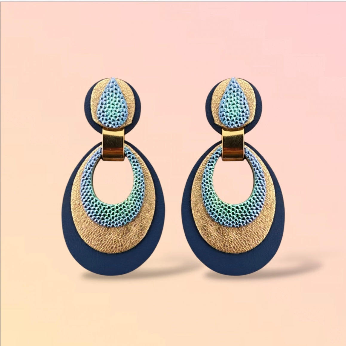 Boucles d'oreilles en cuir Mona