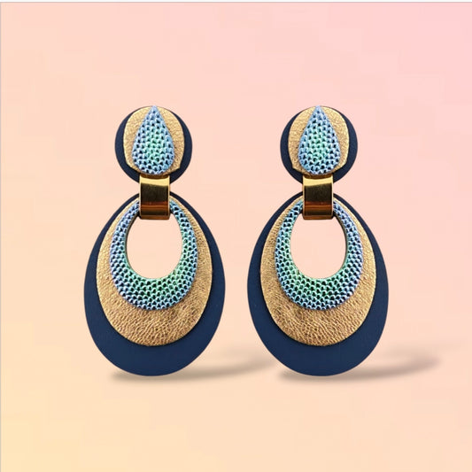 Boucles d'oreilles en cuir Mona