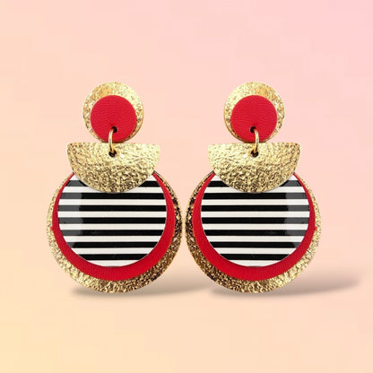 Boucles d'oreilles en cuir Nomade