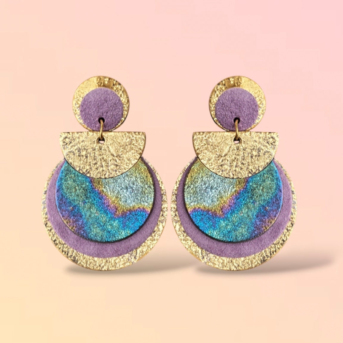 Boucles d'oreilles en cuir Nomade