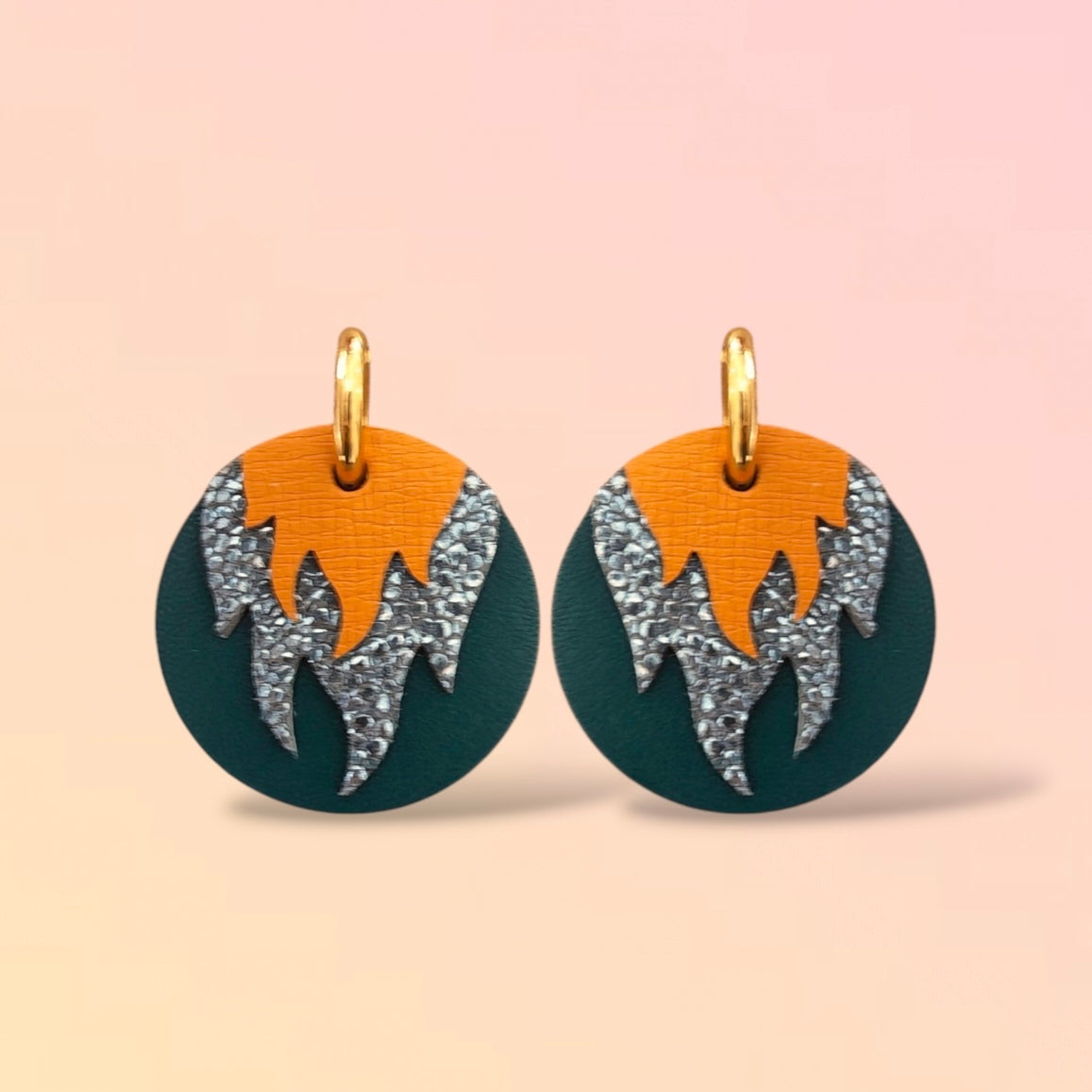 Boucles d'oreilles en cuir Chili (créoles)