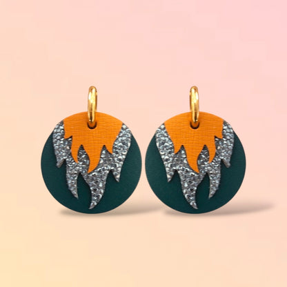 Boucles d'oreilles en cuir Chili (créoles)