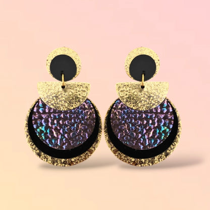 Boucles d'oreilles en cuir Nomade