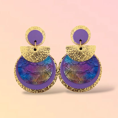 Boucles d'oreilles en cuir Nomade