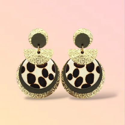 Boucles d'oreilles en cuir Nomade