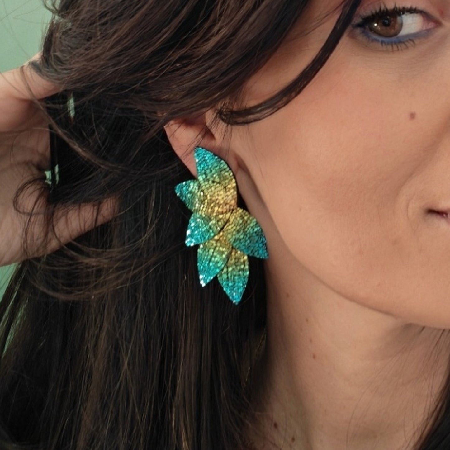 Boucles d'oreilles en cuir Dahlia XL