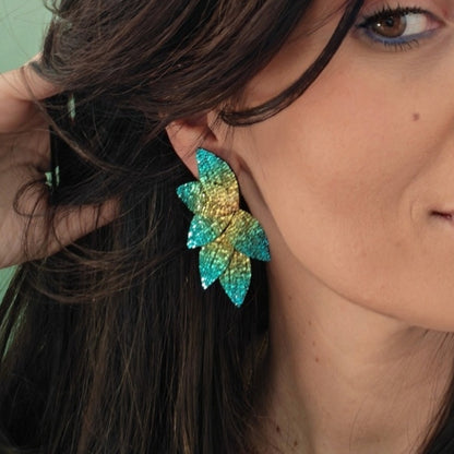 Boucles d'oreilles en cuir Dahlia XL