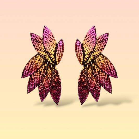 Boucles d'oreilles en cuir Palomée