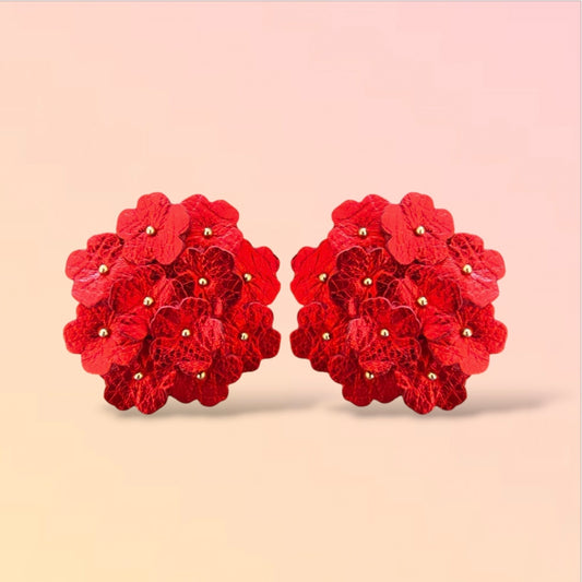 Boucles d'oreilles en cuir Fin Avril