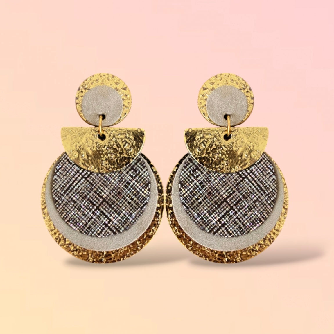 Boucles d'oreilles en cuir Nomade