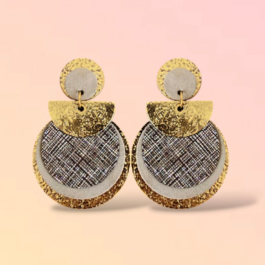 Boucles d'oreilles en cuir Nomade