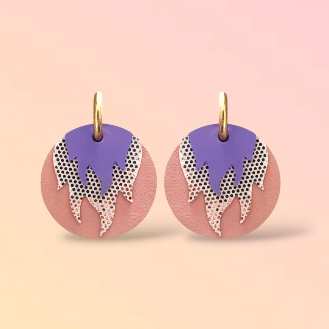 Boucles d'oreilles en cuir Chili (créoles)