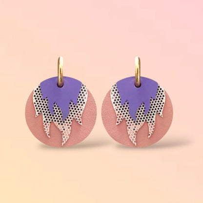 Boucles d'oreilles en cuir Chili (créoles)