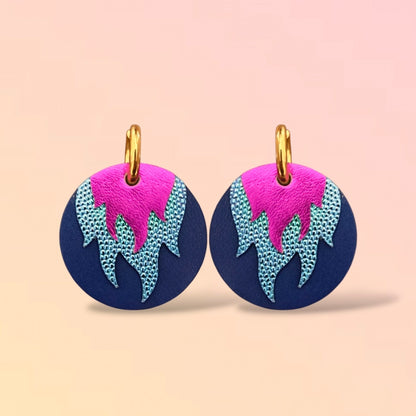 Boucles d'oreilles en cuir Chili (créoles)