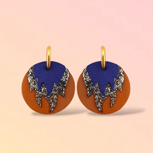 Boucles d'oreilles en cuir Chili (créoles)