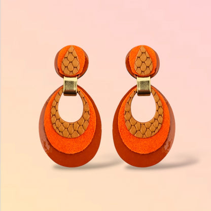 Boucles d'oreilles en cuir Mona