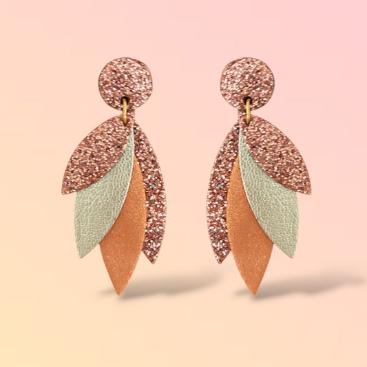 Boucles d'oreilles en cuir Pampa