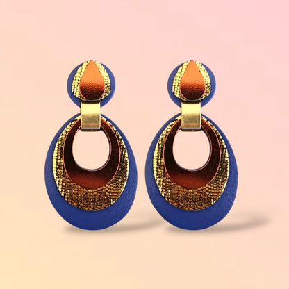 Boucles d'oreilles en cuir Mona