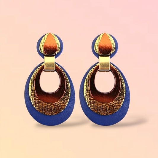 Boucles d'oreilles en cuir Mona