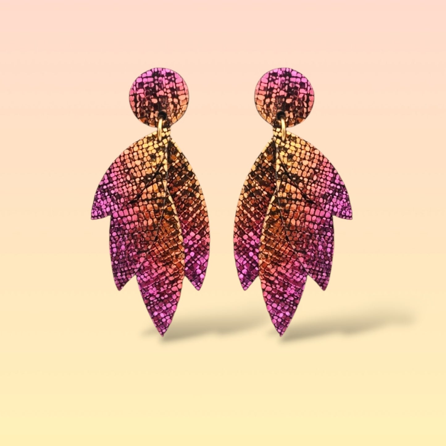 Boucles d'oreilles en cuir Pampa