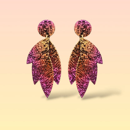 Boucles d'oreilles en cuir Pampa