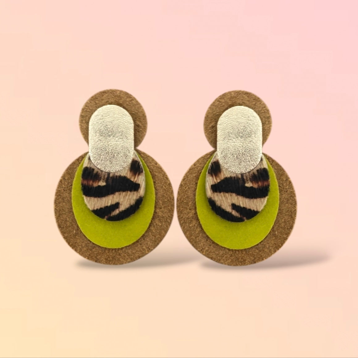 Boucles d'oreilles en cuir Moby