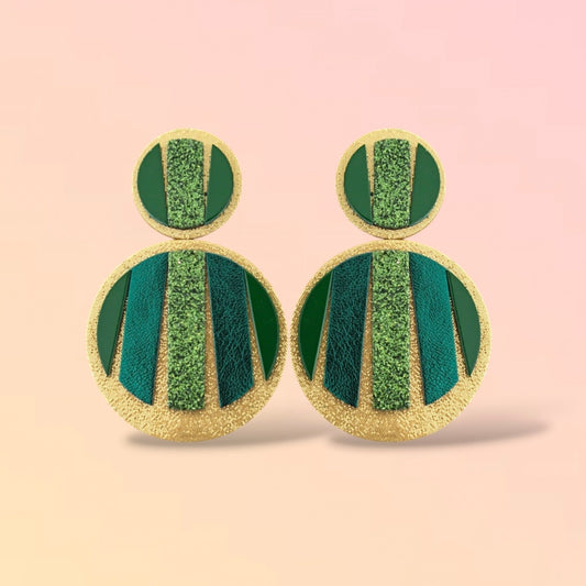 Boucles d'oreilles en cuir Mattis
