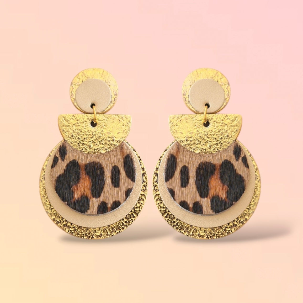 Boucles d'oreilles en cuir Nomade