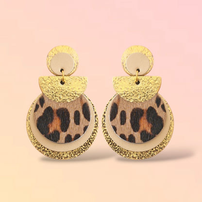 Boucles d'oreilles en cuir Nomade