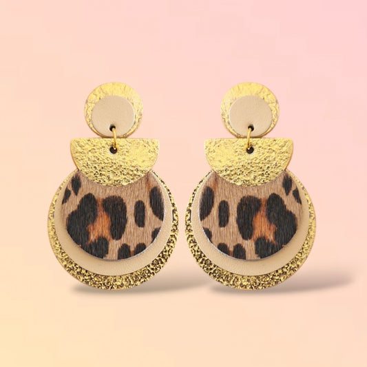 Boucles d'oreilles en cuir Nomade